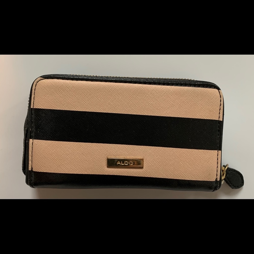 NEW ‘ALDO’ Small Clutch Wallet - Black / Tan